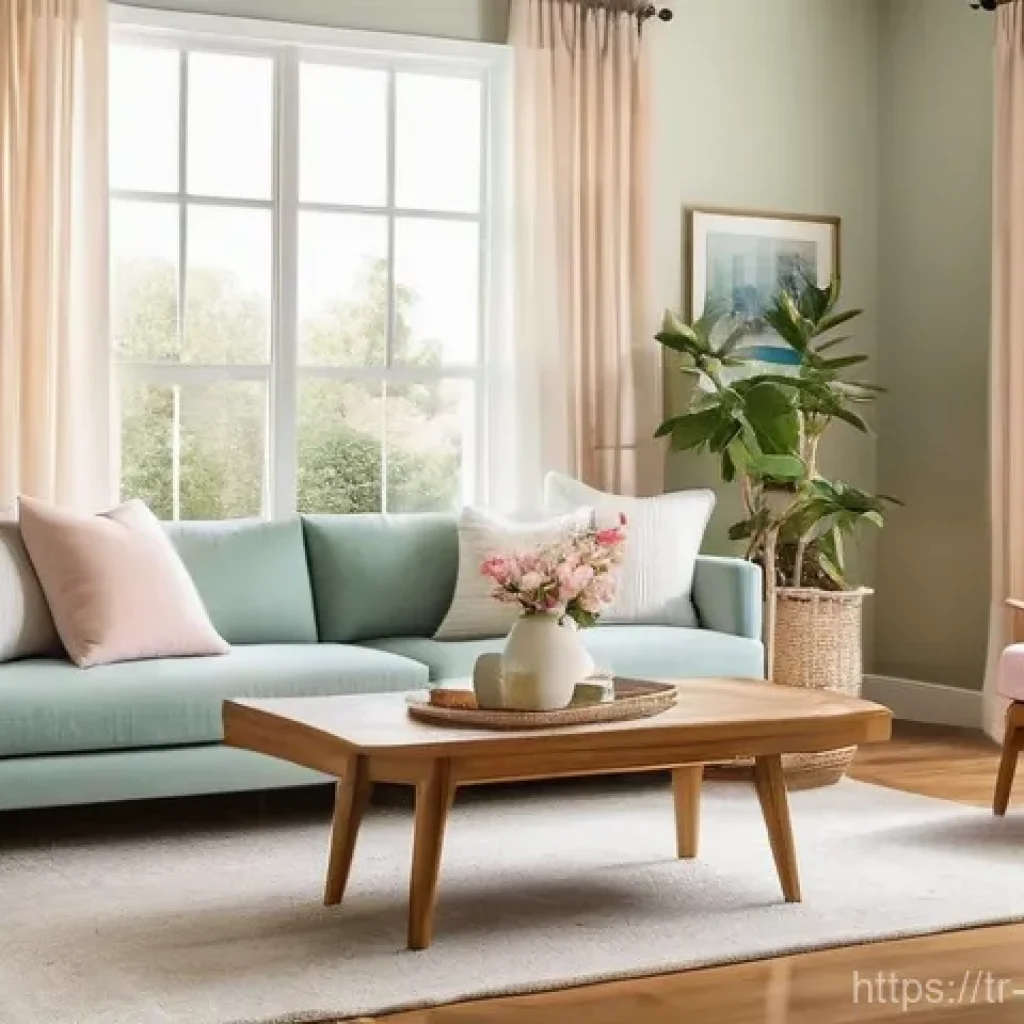 자기 돌봄을 위한 편안한 공간 만들기 - **Prompt 1: A Serene Living Room Reflecting Tranquil Hues**
"A cozy and inviting living room des...