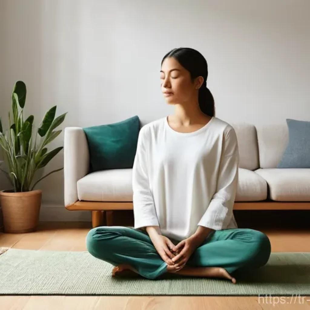 일상에서 쉽게 실천할 수 있는 자기 돌봄 방법 - **Digital Detox and Mindfulness:**
"A serene individual, appearing to be in their late 20s or ea...